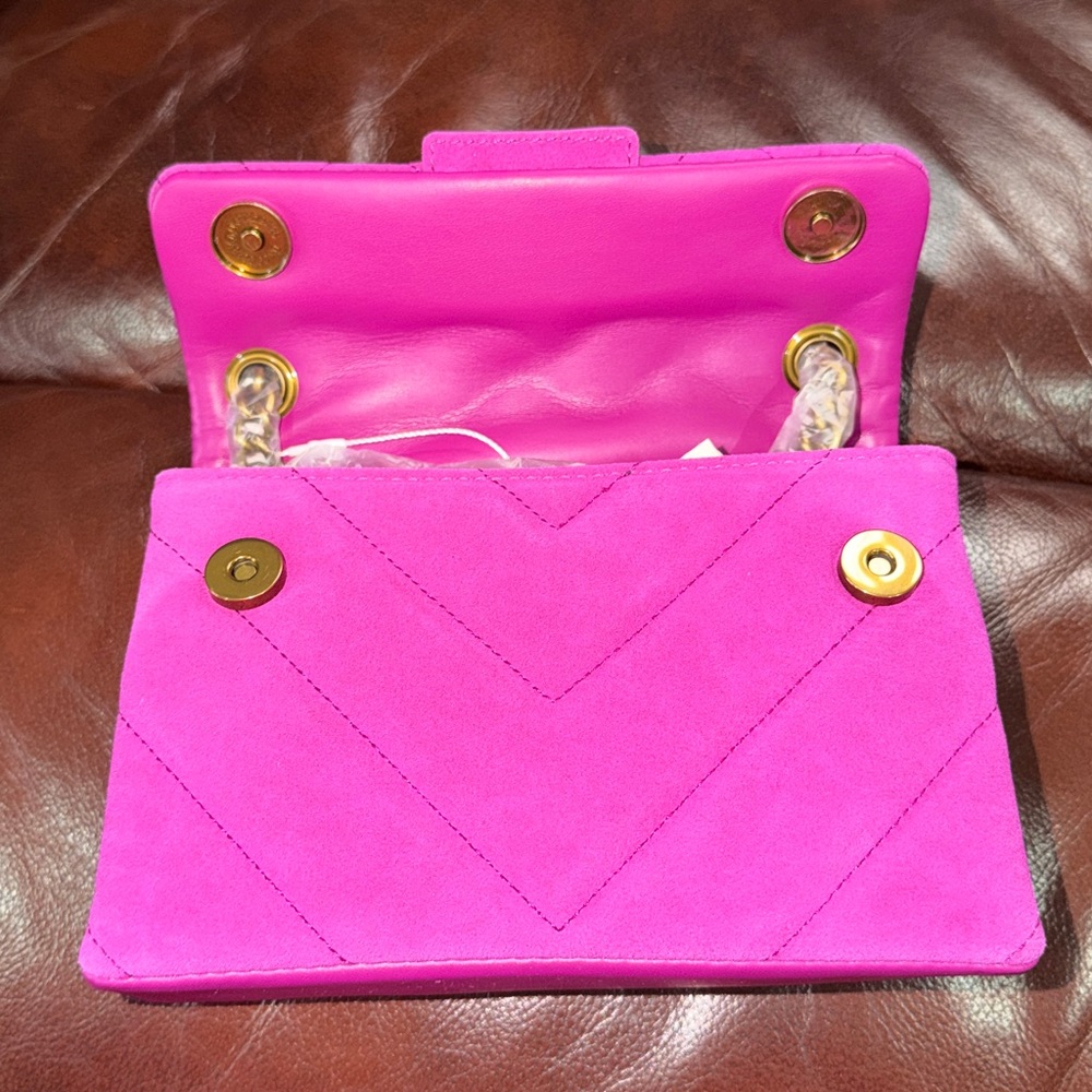 🔥🔥🔥NEW Kurt Geiger Mini Kensington Suede Convertible Shoulder Bag Crossbody Bag - Picture 13 of 16